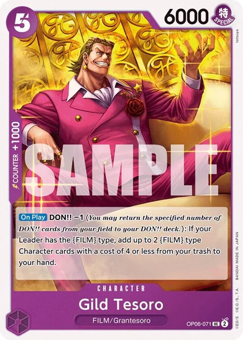 Gild Tesoro OP06-071 One Piece card from Wings of the Captain
