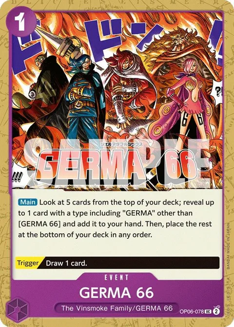 GERMA 66 OP06-078 One Piece card from Wings of the Captain