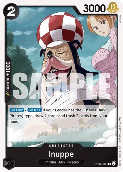 Inuppe OP06-082 One Piece card from Wings of the Captain