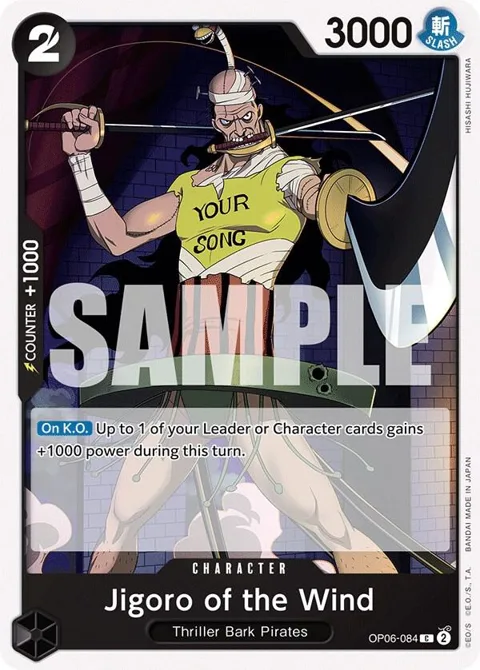Jigoro of the Wind OP06-084 One Piece card from Wings of the Captain