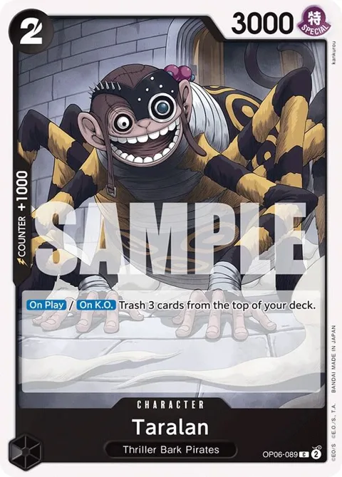 Taralan OP06-089 One Piece card from Wings of the Captain
