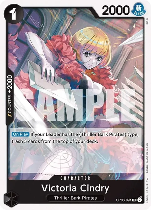 Victoria Cindry OP06-091 One Piece card from Wings of the Captain