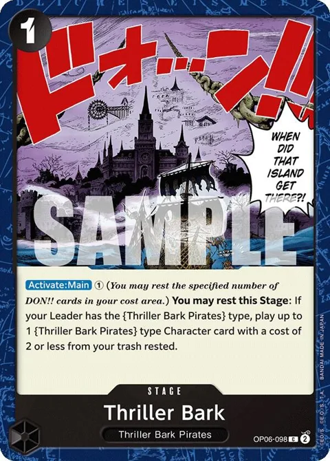 Thriller Bark OP06-098 One Piece card from Wings of the Captain