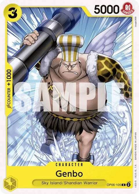 Genbo OP06-105 One Piece card from Wings of the Captain