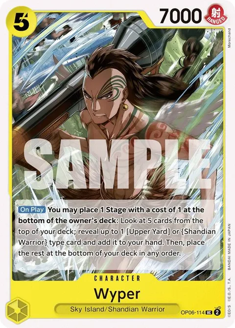 Wyper OP06-114 One Piece card from Wings of the Captain