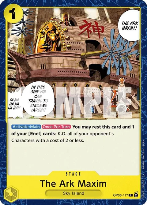 The Ark Maxim OP06-117 One Piece card from Wings of the Captain