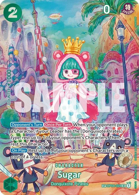 Sugar SP OP04-024 One Piece card from Wings of the Captain