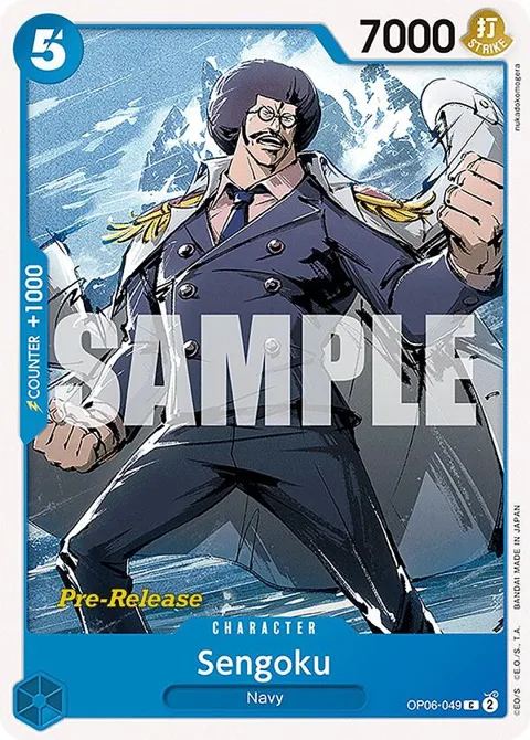 Sengoku OP06-049 Pre-Release One Piece card from Wings of the Captain Pre-Release Cards