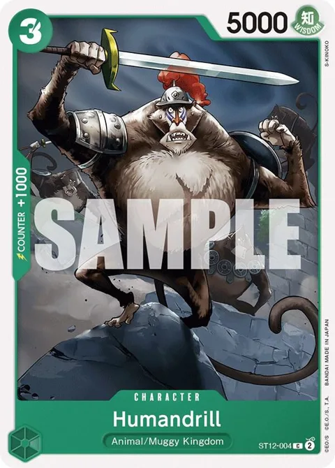 Humandrill ST12-004 One Piece card from Starter Deck 12: Zoro and Sanji
