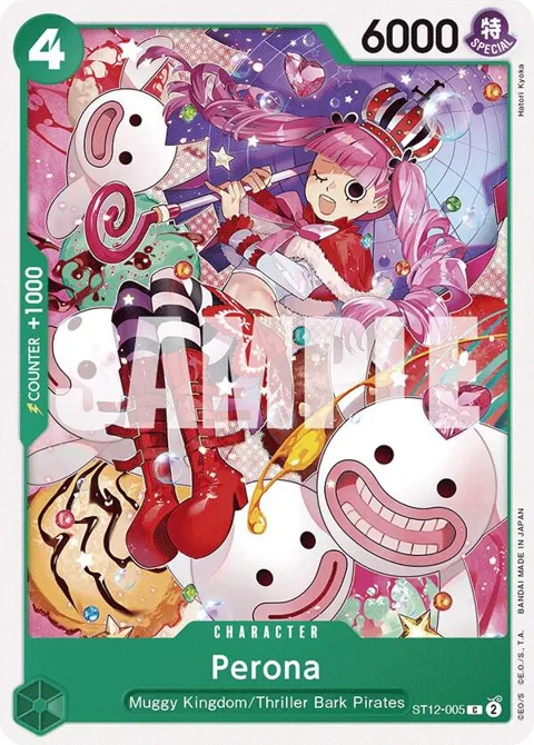 Perona ST12-005 One Piece card from Starter Deck 12: Zoro and Sanji