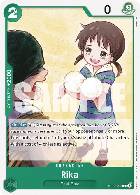 Rika ST12-007 One Piece card from Starter Deck 12: Zoro and Sanji