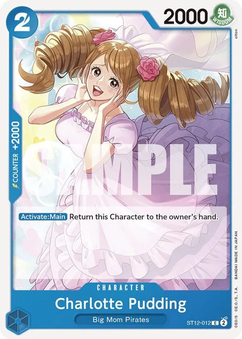 Charlotte Pudding ST12-012 One Piece card from Starter Deck 12: Zoro and Sanji