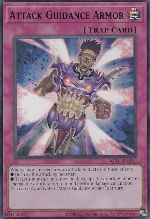 Attack Guidance Armor KC01-EN001 Yu-Gi-Oh card from 25th Anniversary Ultimate Kaiba Set
