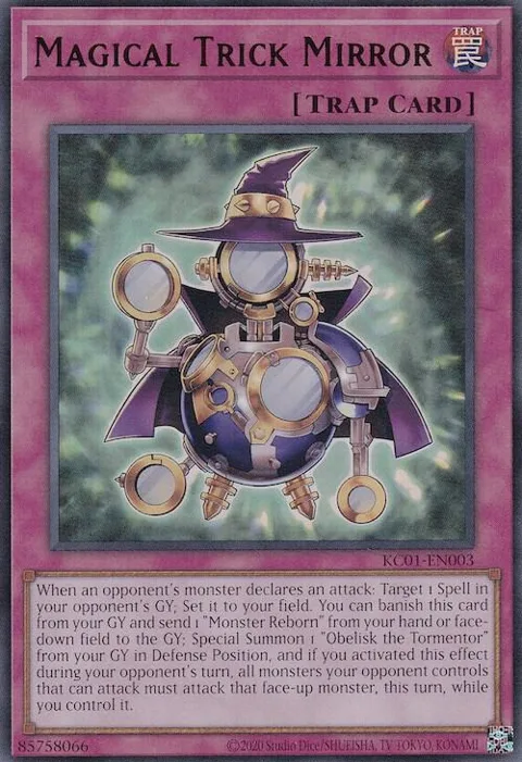 Magical Trick Mirror KC01-EN003 Yu-Gi-Oh card from 25th Anniversary Ultimate Kaiba Set