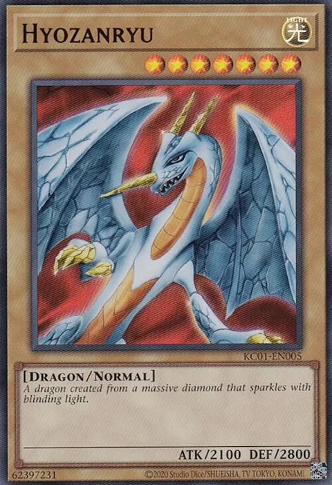 Hyozanryu KC01-EN005 Yu-Gi-Oh card from 25th Anniversary Ultimate Kaiba Set