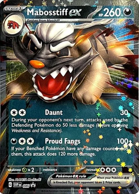 Mabosstiff ex #086 Holofoil Pokémon card from Scarlet & Violet Promo Cards