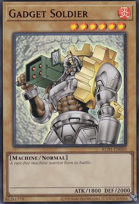 Gadget Soldier KC01-EN010 Yu-Gi-Oh card from 25th Anniversary Ultimate Kaiba Set