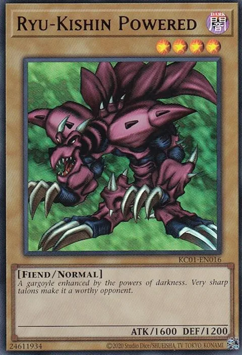 Ryu-Kishin Powered KC01-EN016 Yu-Gi-Oh card from 25th Anniversary Ultimate Kaiba Set