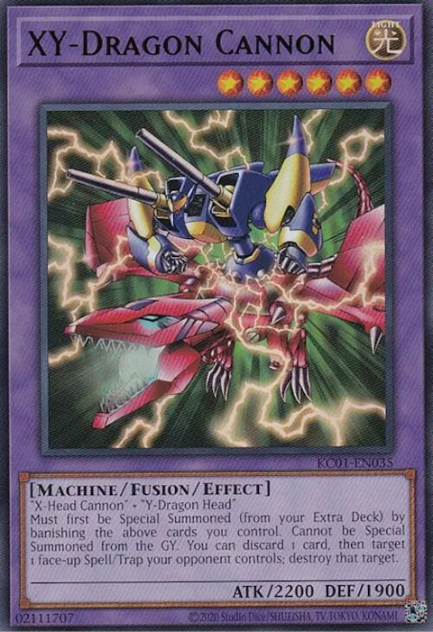 XY-Dragon Cannon Japanese Artwork KC01-EN035 Yu-Gi-Oh card from 25th Anniversary Ultimate Kaiba Set