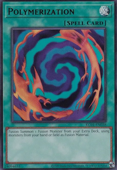 Polymerization KC01-EN038 Yu-Gi-Oh card from 25th Anniversary Ultimate Kaiba Set