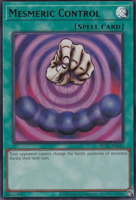 Mesmeric Control KC01-EN040 Yu-Gi-Oh card from 25th Anniversary Ultimate Kaiba Set