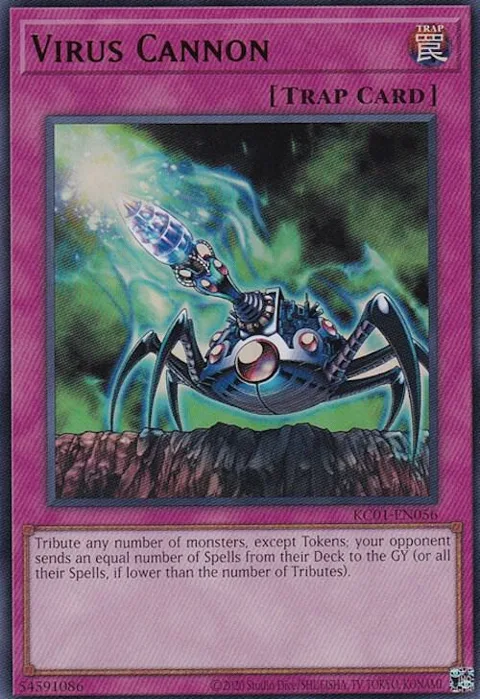 Virus Cannon KC01-EN056 Yu-Gi-Oh card from 25th Anniversary Ultimate Kaiba Set