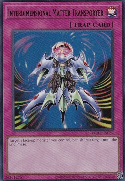 Interdimensional Matter Transporter KC01-EN057 Yu-Gi-Oh card from 25th Anniversary Ultimate Kaiba Set