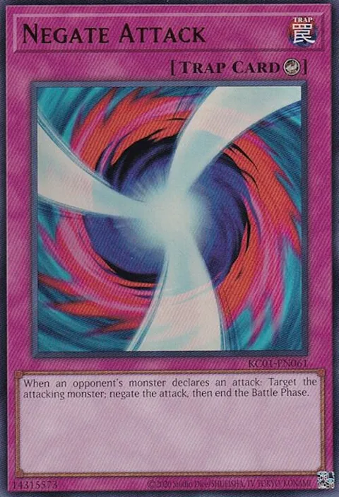 Negate Attack KC01-EN061 Yu-Gi-Oh card from 25th Anniversary Ultimate Kaiba Set