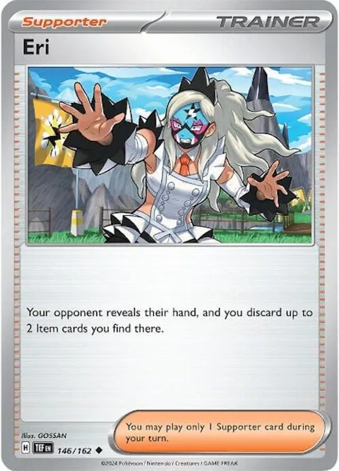 Eri #146/162 Reverse Holofoil Pokémon card from Temporal Forces