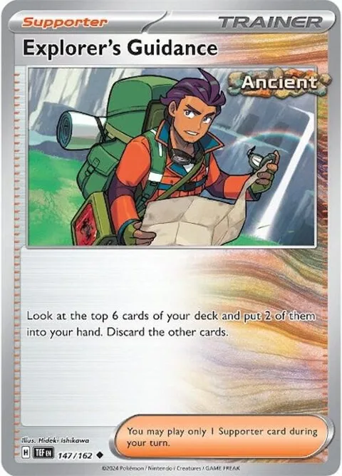 Explorer's Guidance #147/162 Reverse Holofoil Pokémon card from Temporal Forces