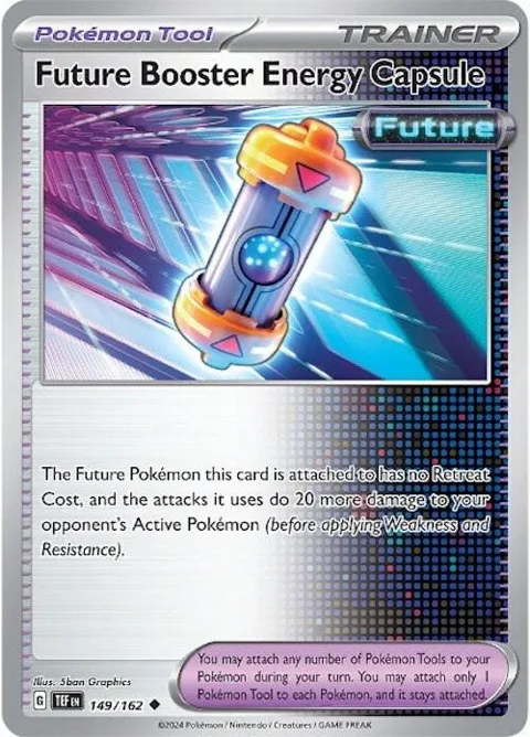 Future Booster Energy Capsule #149/162 Reverse Holofoil Pokémon card from Temporal Forces
