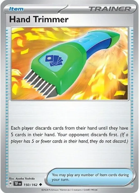 Hand Trimmer #150/162 Pokémon card from Temporal Forces