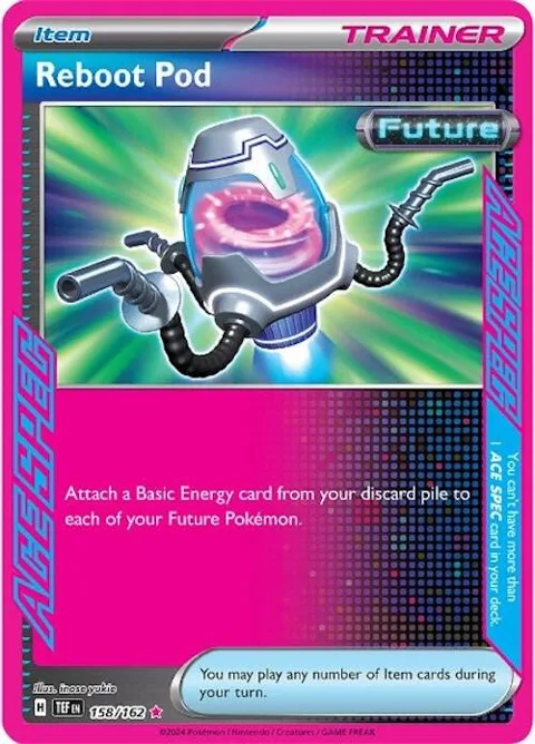 Reboot Pod #158/162 Holofoil Pokémon card from Temporal Forces