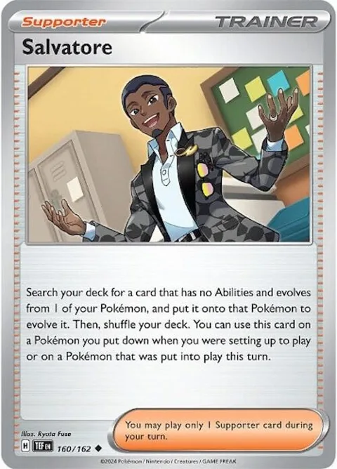 Salvatore #160/162 Pokémon card from Temporal Forces