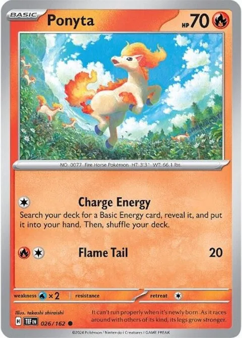 Ponyta #026/162 Pokémon card from Temporal Forces