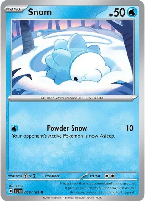 Snom #045/162 Pokémon card from Temporal Forces