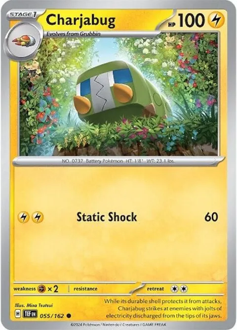 Charjabug #055/162 Pokémon card from Temporal Forces