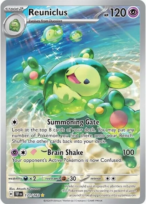 Reuniclus #171/162 Holofoil Pokémon card from Temporal Forces