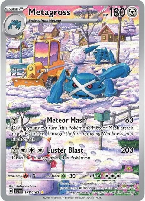 Metagross #178/162 Holofoil Pokémon card from Temporal Forces