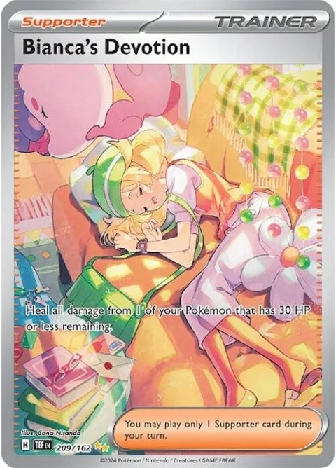 Bianca's Devotion #209/162 Holofoil Pokémon card from Temporal Forces