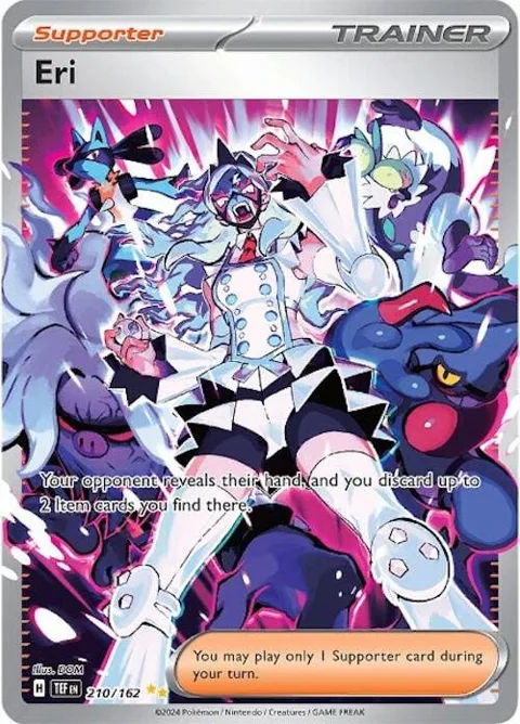 Eri #210/162 Holofoil Pokémon card from Temporal Forces