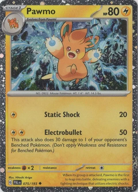 Pawmo Cosmo Foil #075/193 Holofoil Pokémon card from Miscellaneous Cards & Products