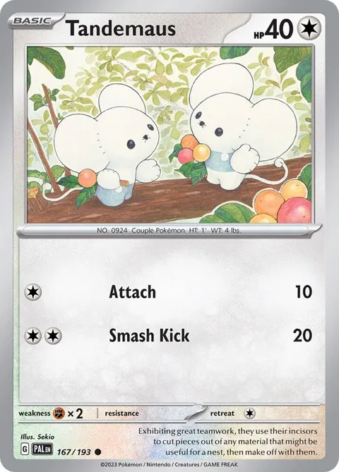 Tandemaus Cosmos Foil #167/193 Holofoil Pokémon card from Miscellaneous Cards & Products