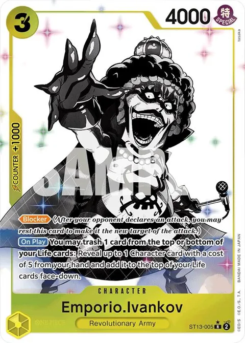 Emporio.Ivankov Alt Art ST13-005 One Piece card from Ultra Deck: The Three Brothers