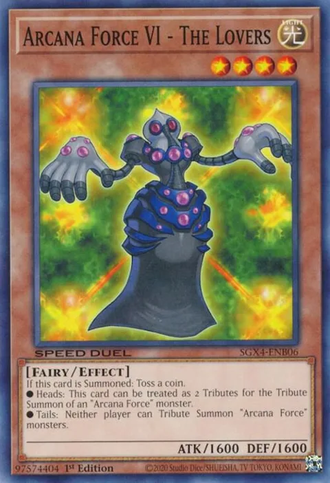 Arcana Force VI - The Lovers SGX4-ENB06 Yu-Gi-Oh card from Speed Duel GX: Midterm Destruction