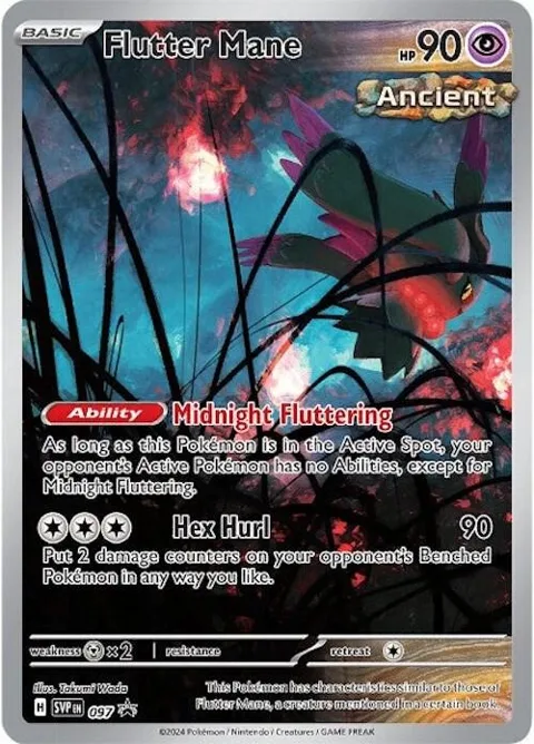 Flutter Mane #097 Holofoil Pokémon card from Scarlet & Violet Promo Cards