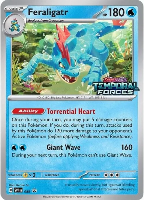 Feraligatr - 089 Prerelease #089 Holofoil Pokémon card from Scarlet & Violet Promo Cards