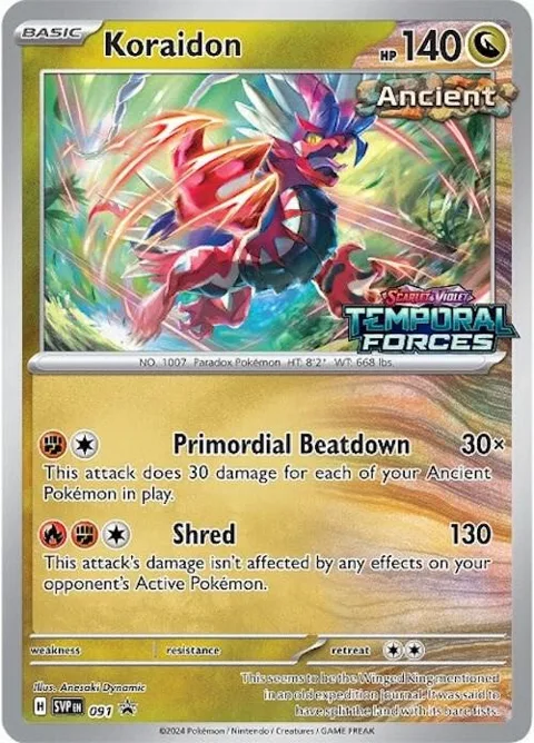 Koraidon - 091 Prerelease #091 Holofoil Pokémon card from Scarlet & Violet Promo Cards