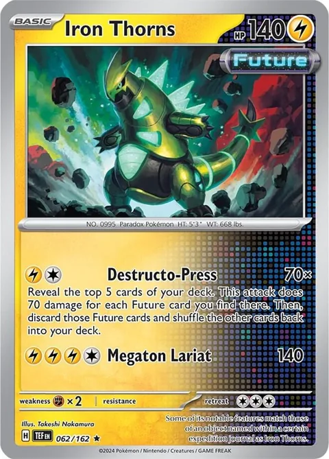 Iron Thorns #062/162 Pokémon card from Deck Exclusives