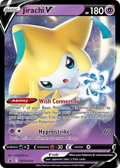 Jirachi V - 299 #SWSH299 Holofoil Pokémon card from Sword & Shield Promo Cards